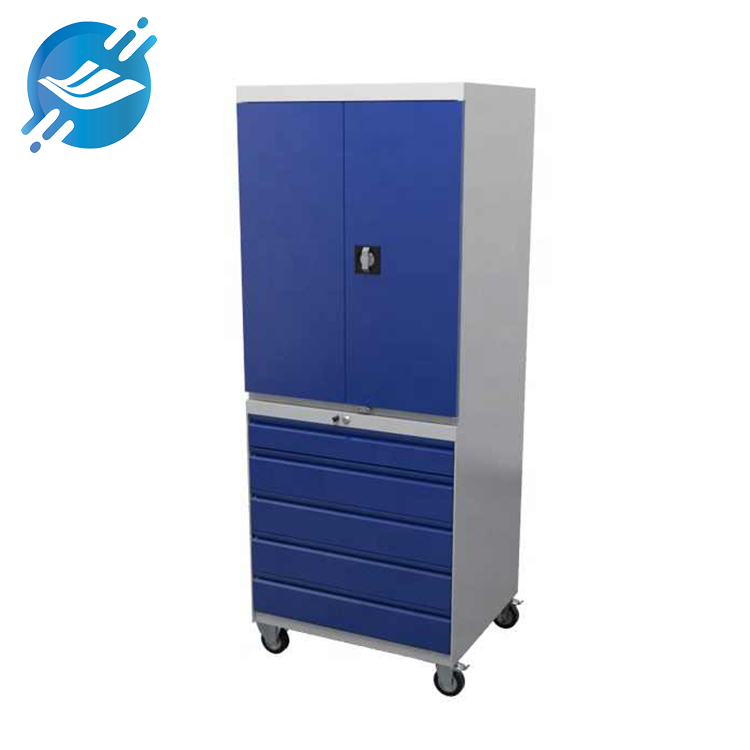 Tool Storage Cabinet with Pegboard Doors & Adjustable Shelves-2