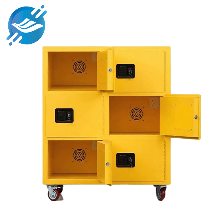 Yellow Utility Storage Cabinet 1