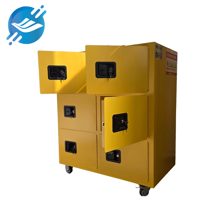 Yellow Utility Storage Cabinet 3