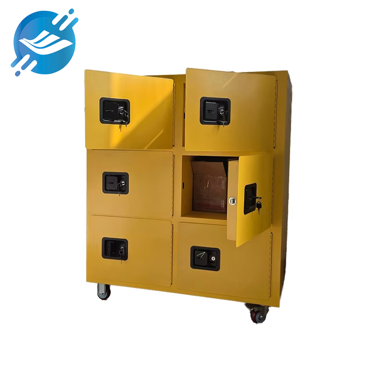 Yellow Utility Storage Cabinet 4