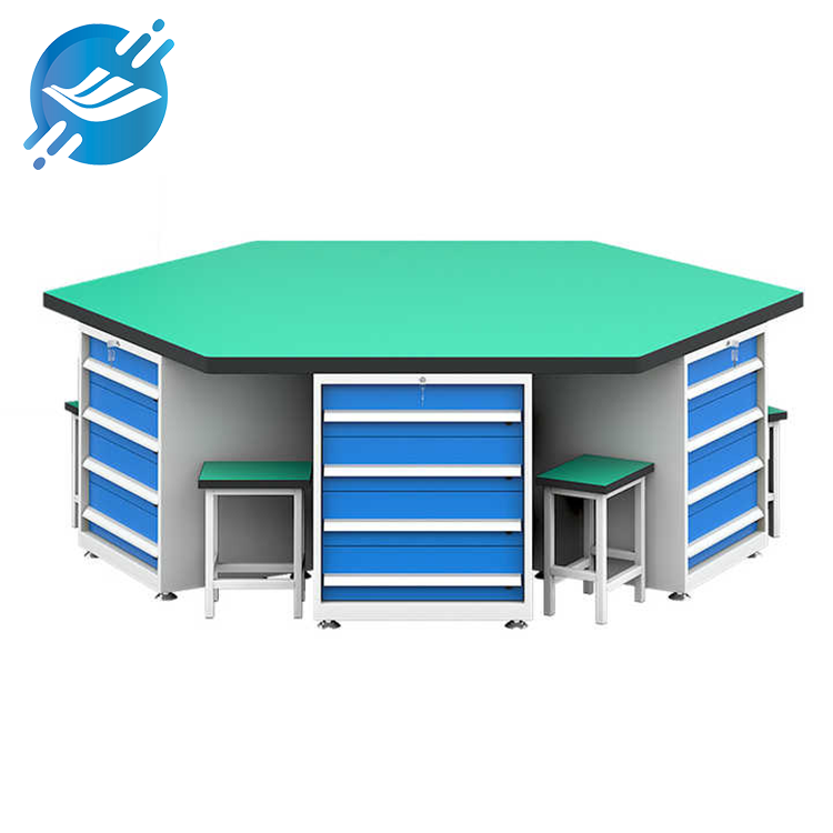 Meja Kerja Alat Modular Heksagonal Kabinet Industri 1