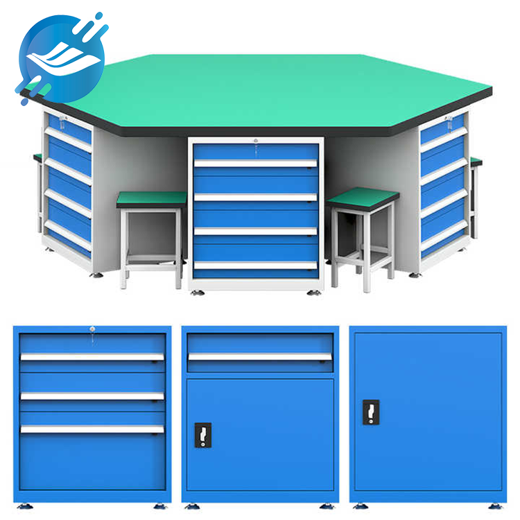 Meja Kerja Alat Modular Heksagonal Kabinet Industri 2