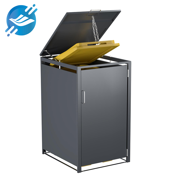 Outdoor Metal Trash Bin Enclosure 1