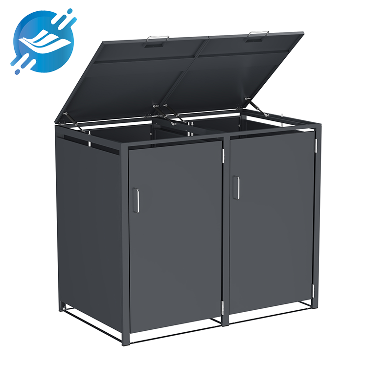 Outdoor Metal Trash Bin Enclosure 2