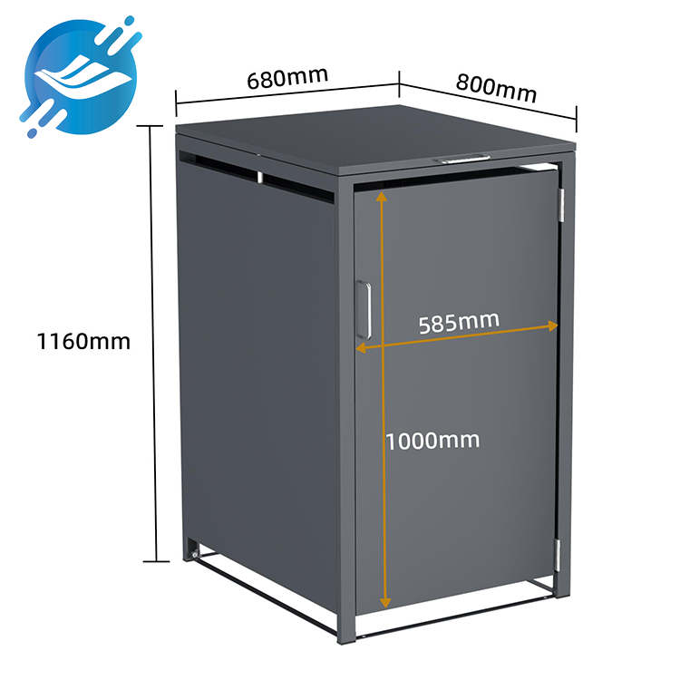 Outdoor Metal Trash Bin Enclosure 6